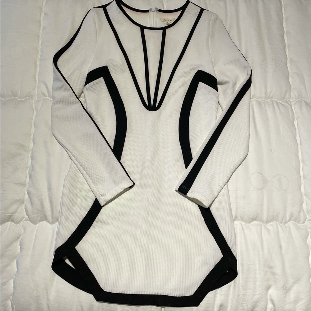 White dress black trim by Just Me.